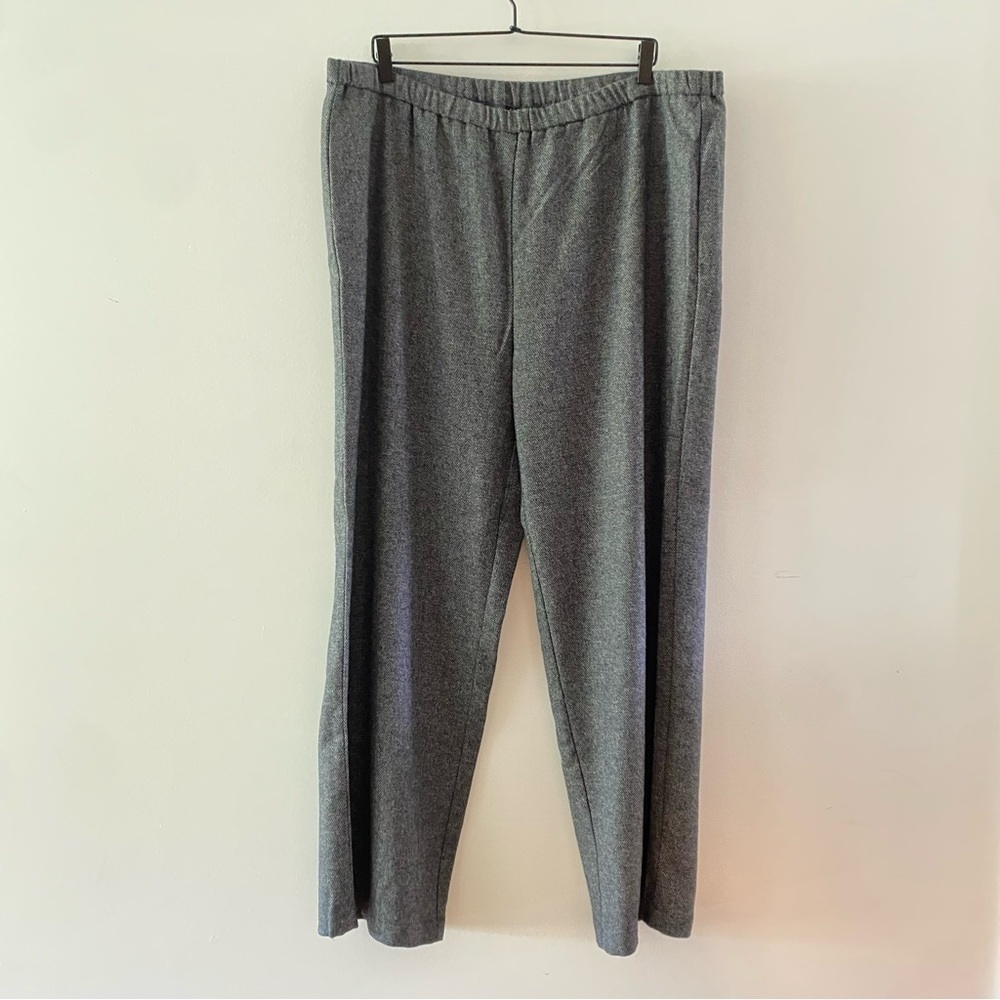 Eileen Fisher Women's Wool Blend houndstooth Trousers Dress Pants Size XL